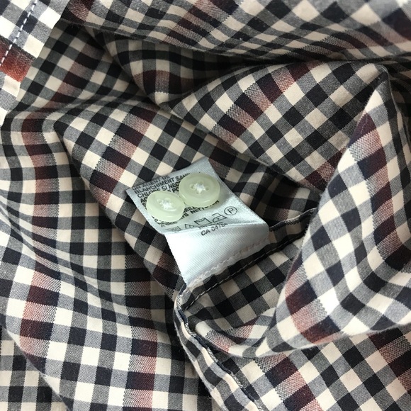 Tommy Bahama Vertical Stripe Black Tan Gingham - Picture 8 of 8